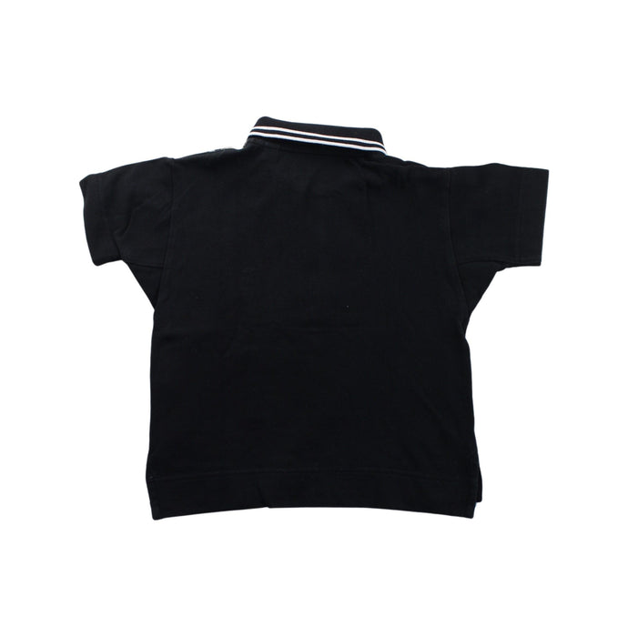 A Black Short Sleeve Polos from Burberry in size 4T for boy. (Back View)