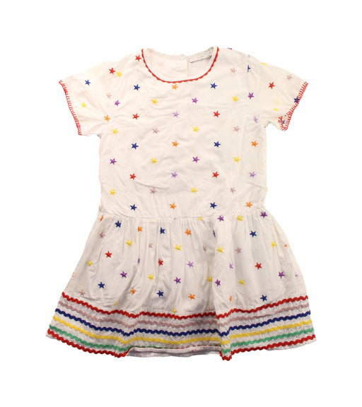 A White Short Sleeve Dresses from Stella McCartney in size 6T for girl. (Front View)
