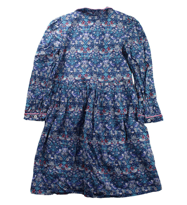 A Blue Long Sleeve Dresses from Liberty London in size 8Y for girl. (Back View)