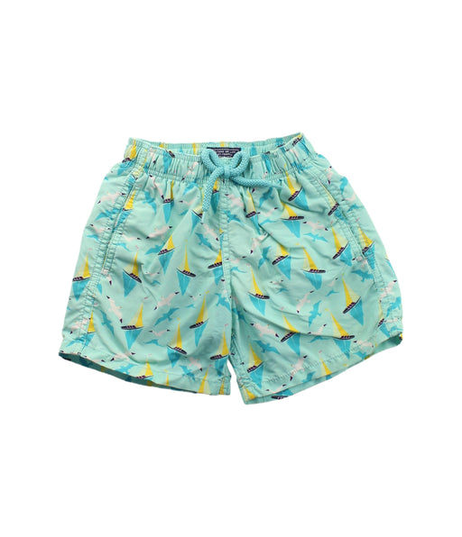 A Green Swim Shorts from Vilebrequin in size 4T for girl. (Front View)