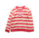 A Pink Knit Sweaters from Miki House in size 5T for girl. (Front View)