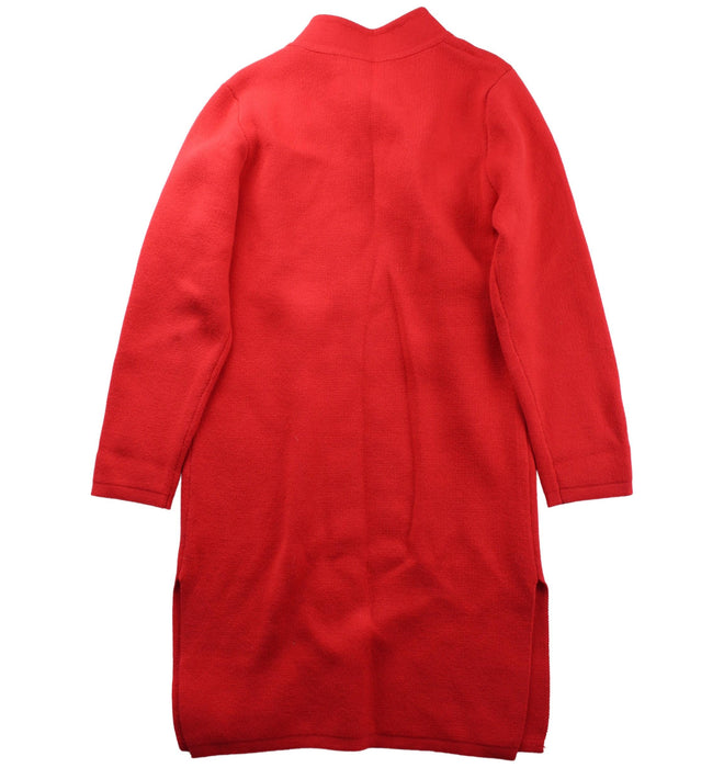 A Red Sweater Dresses from Bimbo Concept in size 8Y for girl. (Back View)