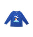 A Blue Long Sleeve T Shirts from Jacadi in size 4T for boy. (Front View)