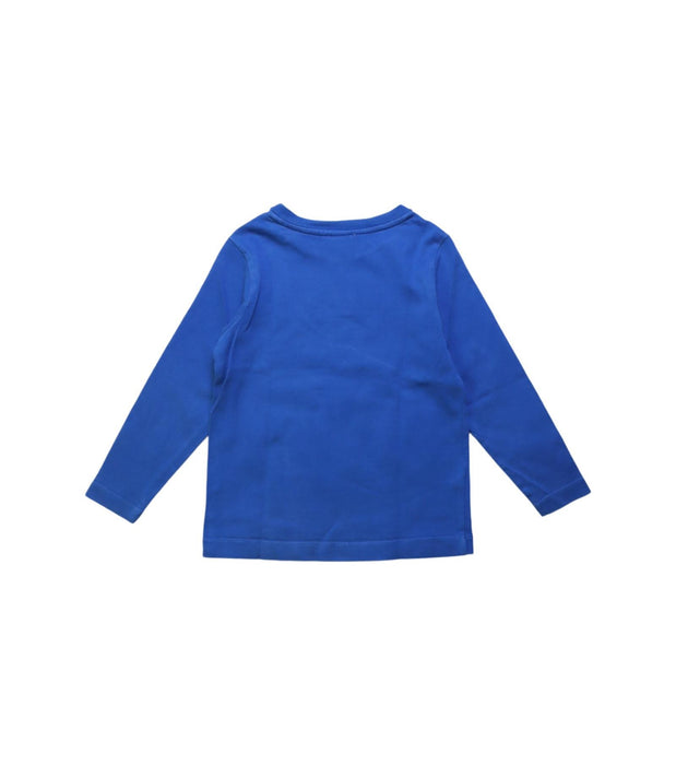 A Blue Long Sleeve T Shirts from Jacadi in size 4T for boy. (Back View)