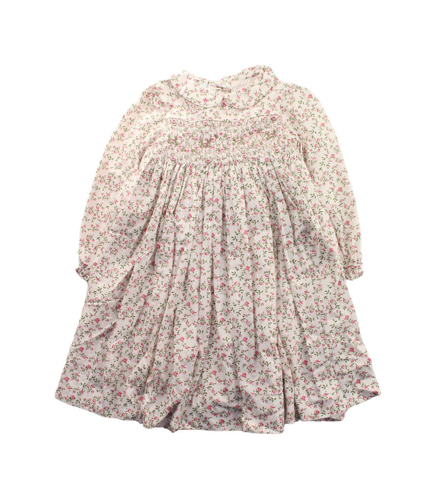 A White Long Sleeve Dresses from Annafie in size 3T for girl. (Front View)