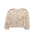 A Beige Cardigans from Il Porticciolo in size 5T for girl. (Front View)