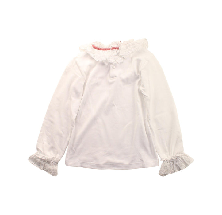 A White Long Sleeve Tops from Baby Lai in size 5T for girl. (Back View)