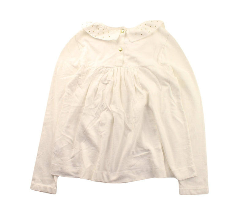 A White Long Sleeve Tops from Petit Bateau in size 10Y for girl. (Back View)