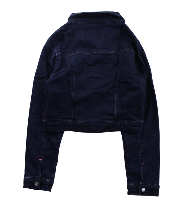 A Blue Lightweight Jackets from Petit Bateau in size 10Y for girl. (Back View)