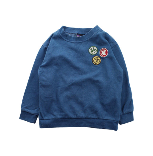 A Blue Crewneck Sweatshirts from Patagonia in size 4T for boy. (Front View)