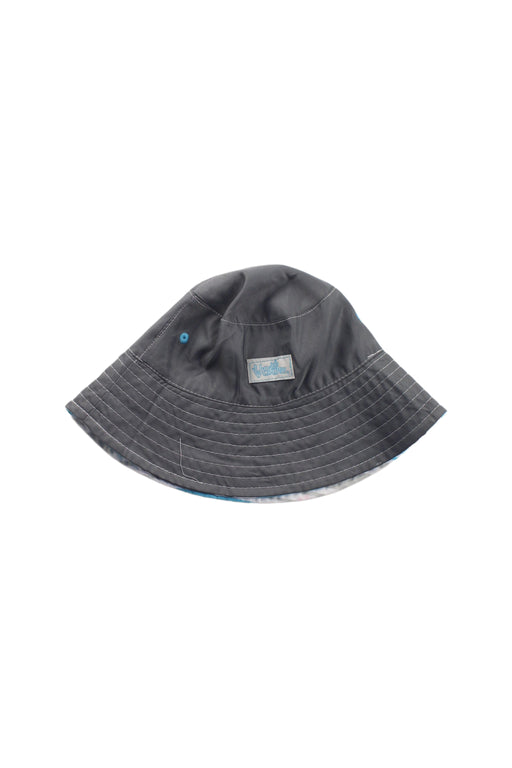 A Grey Sun Hats from UV Skinz in size 4T for girl. (Front View)