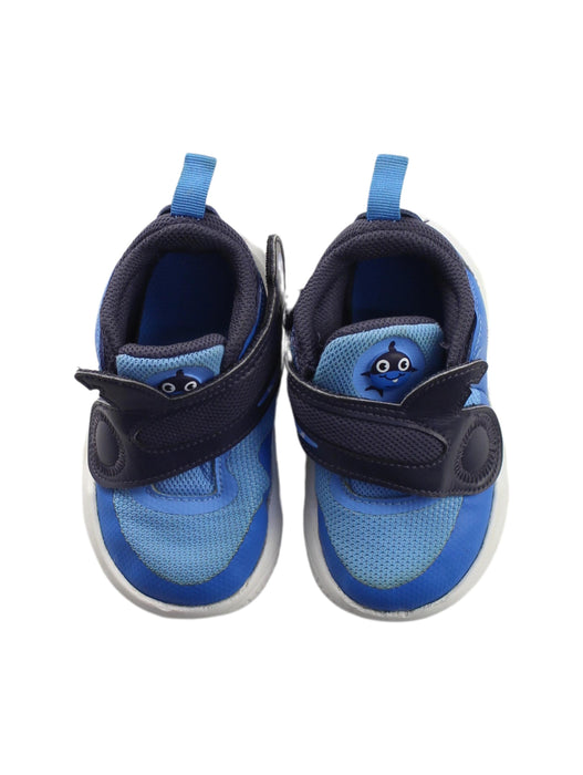A Blue Sneakers from Nike in size 18-24M for boy. (Back View)