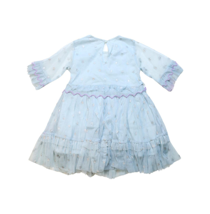 A Blue Long Sleeve Dresses from Stella McCartney in size 3T for girl. (Back View)