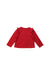 A Red Cardigans from Petit Bateau in size 12-18M for girl. (Back View)