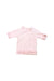 A Pink Swim Sets from RuffleButts in size 6-12M for girl. (Front View)