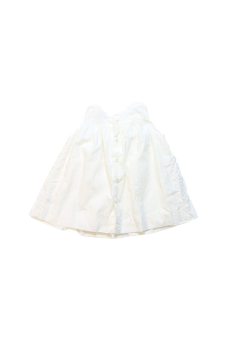 A White Sleeveless Tops from Bonpoint in size 3-6M for girl. (Back View)