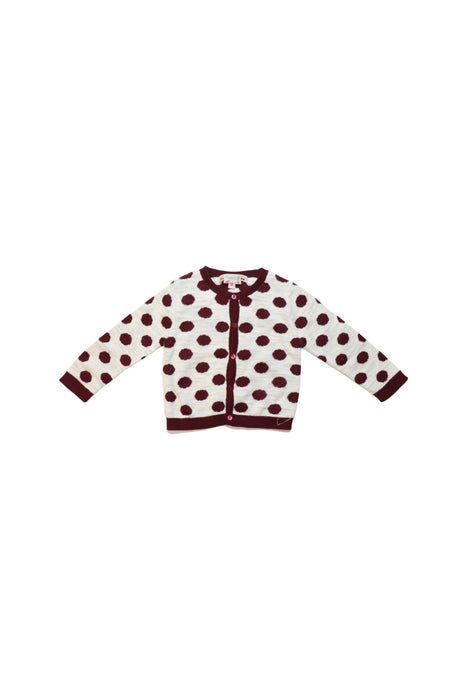 A White Cardigans from Bonpoint in size 6-12M for girl. (Front View)