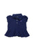 A Navy Short Sleeve Polos from Ralph Lauren in size 6-12M for girl. (Front View)