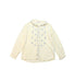 A Ivory Long Sleeve Tops from Nice Things in size 4T for girl. (Front View)