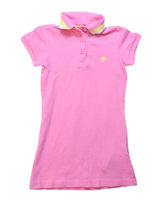 A Pink Short Sleeve Dresses from Jack Wills in size 3T for girl. (Front View)