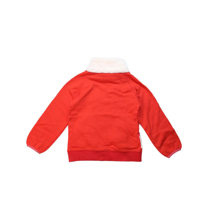 A Red Crewneck Sweatshirts from As Know As Ponpoko in size 4T for neutral. (Back View)