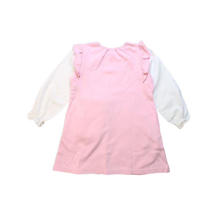 A Pink Long Sleeve Dresses from Mezzo Piano in size 4T for girl. (Back View)