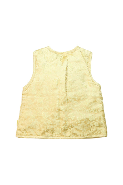 A Yellow Dress Up Vests from Mides in size 2T for boy. (Back View)