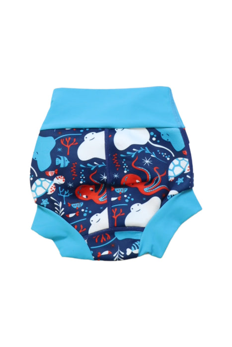 A Blue Swim Diapers from Splash About in size 12-18M for boy. (Back View)