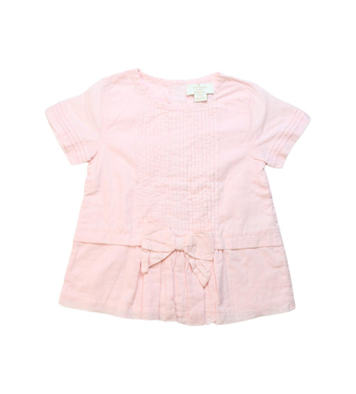 A Pink Short Sleeve Tops from Kate Spade in size 4T for girl. (Front View)