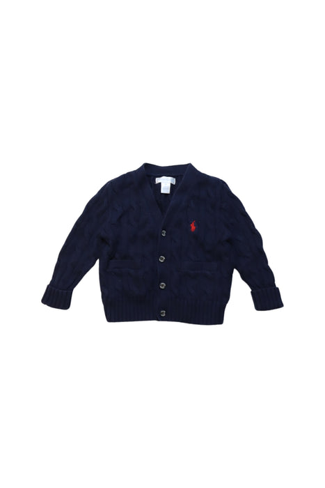 A Navy Cardigans from Ralph Lauren in size 6-12M for boy. (Front View)