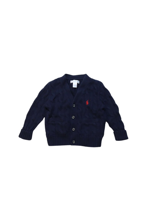 A Navy Cardigans from Ralph Lauren in size 6-12M for boy. (Front View)