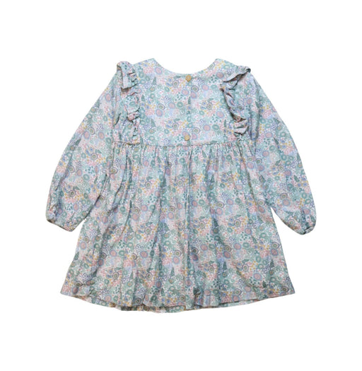 A Multicolour Long Sleeve Dresses from Laranjinha in size 3T for girl. (Front View)