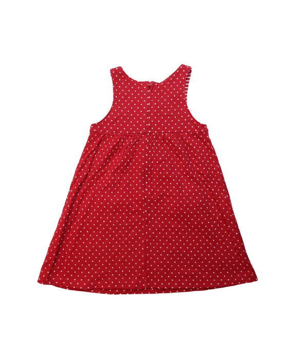 A White Sleeveless Dresses from Miki House in size 4T for girl. (Back View)