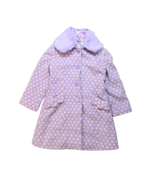 A Purple Coats from Kingkow in size 6T for girl. (Front View)