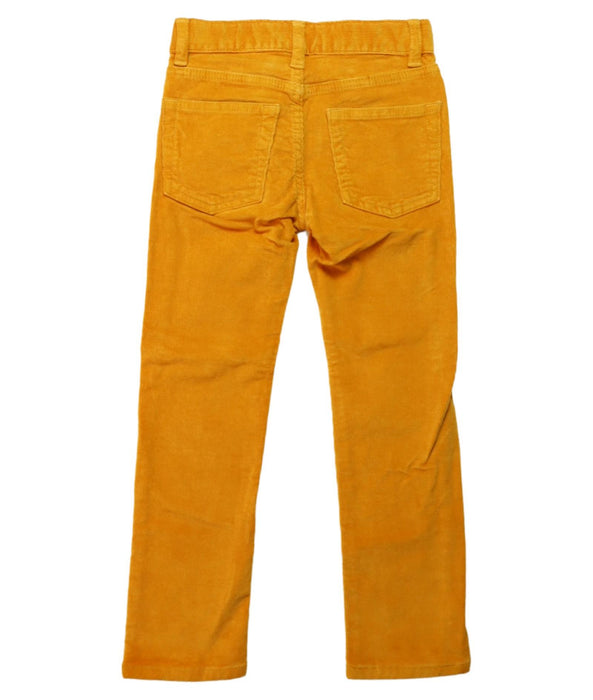 A Yellow Casual Pants from Crewcuts in size 5T for boy. (Back View)