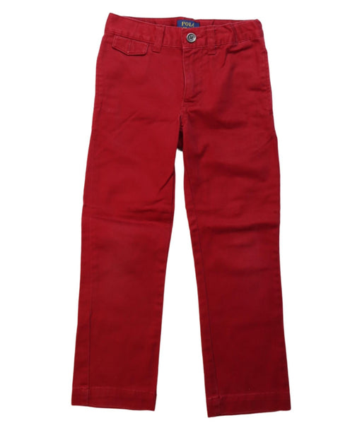 A Red Casual Pants from Polo Ralph Lauren in size 4T for boy. (Front View)