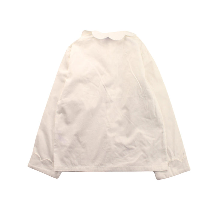 A White Long Sleeve Shirts from Rachel Riley in size 5T for girl. (Back View)