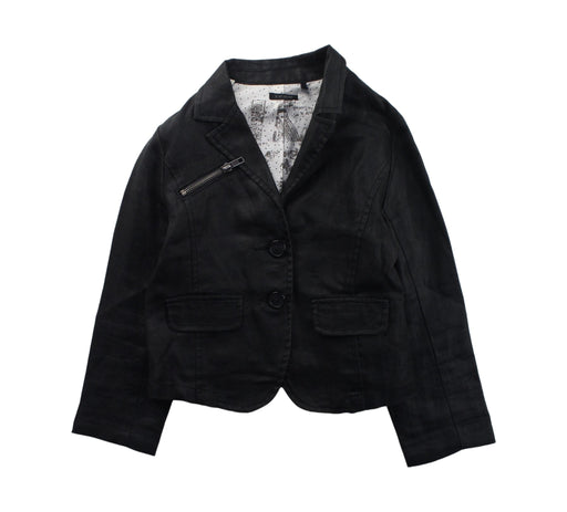 A Black Blazers from IKKS in size 6T for boy. (Front View)
