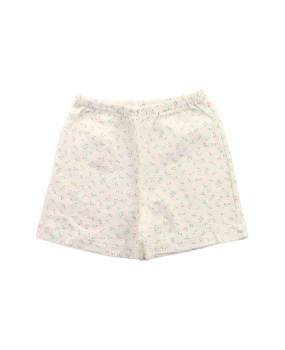 A White Shorts Sets from Petit Bateau in size 4T for girl. (Back View)