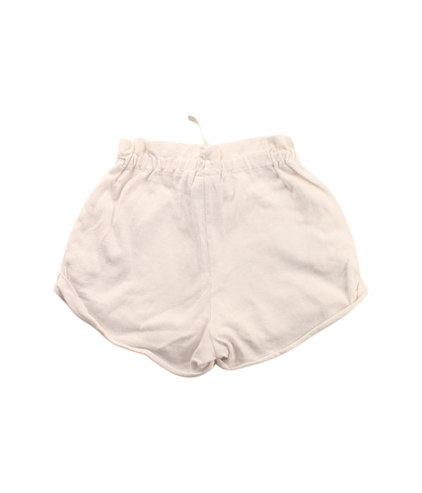 A White Shorts from Petit Bateau in size 4T for girl. (Back View)