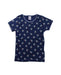 A Blue Short Sleeve T Shirts from Petit Bateau in size 5T for girl. (Front View)