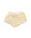 A White Shorts from Petit Bateau in size 5T for girl. (Front View)