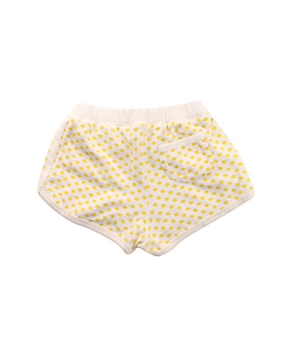 A White Shorts from Petit Bateau in size 5T for girl. (Back View)