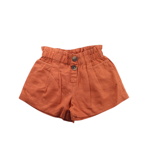 A Orange Shorts from Seed in size 5T for girl. (Front View)