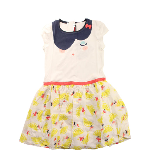 A White Short Sleeve Dresses from Catimini in size 8Y for girl. (Front View)