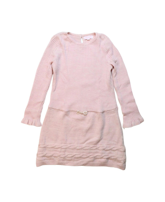 A Pink Sweater Dresses from Nicholas & Bears in size 4T for girl. (Front View)