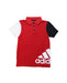 A Multicolour Short Sleeve Polos from Adidas in size 7Y for boy. (Front View)