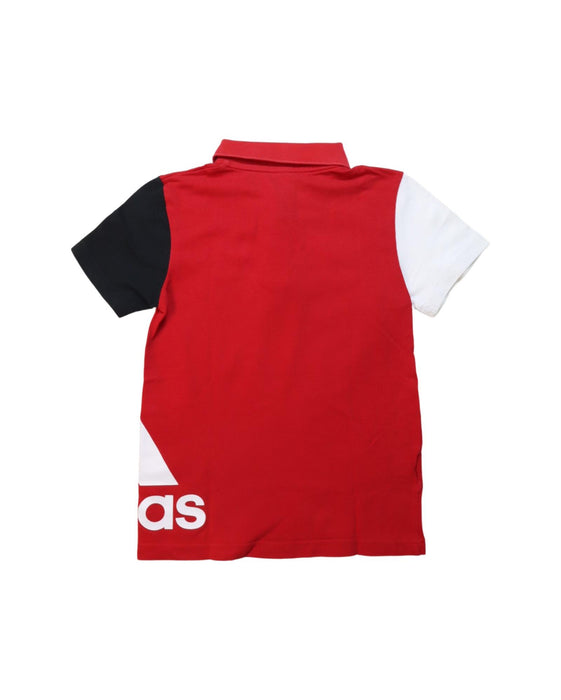 A Multicolour Short Sleeve Polos from Adidas in size 7Y for boy. (Back View)