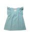 A Green Short Sleeve Dresses from Nanos in size 4T for girl. (Back View)