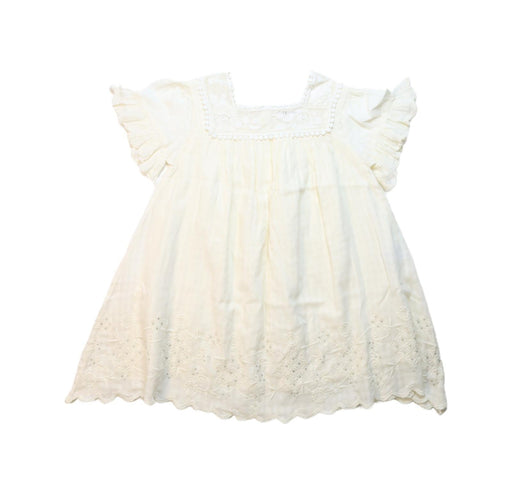 A Ivory Short Sleeve Dresses from Louise Misha in size 3T for girl. (Front View)